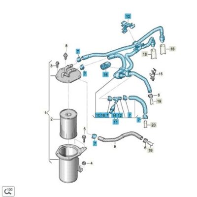 Kraftstoffleitung Kraftstoffrohr VW CC Passat 3AA130295L