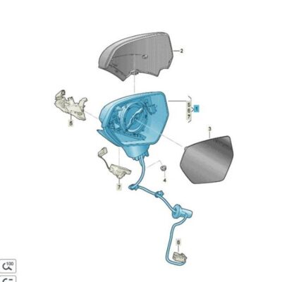 Außenspiegelgehäuse Außenspiegel links Seat Leon 5FB857507AE9B9
