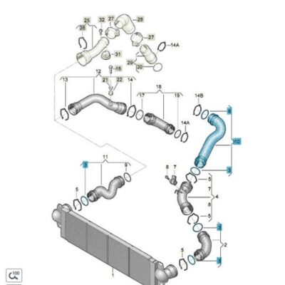 Druckschlauch Schlauch VW T5 7H0145980F