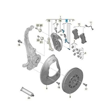 Spreizfeder Führungsbolzen Audi A6 A7 A8 RS4 RS5 RS6 RS7 4H0615269E