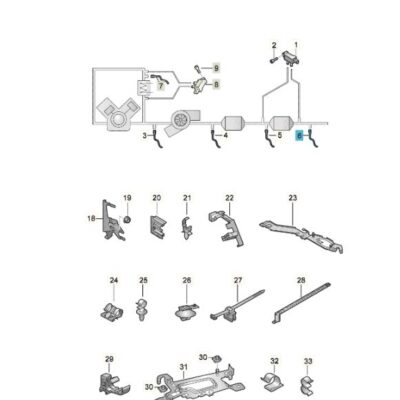 Lambdasonde NOx Sensor Audi A4 A5 8W0907807BE