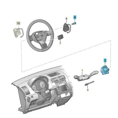 Rückstellring Lenkwinkelsensor Sensor Lenkrad Seat Skoda VW 6Q0959654D
