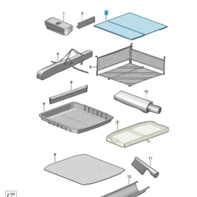Kofferraumwendematte Kofferraumeinlage Skoda Kamiq Scala 658061163
