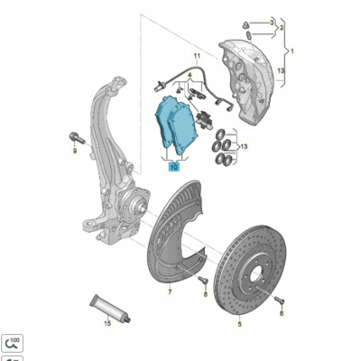 Bremsbeläge Bremsklötze vorne Audi A8 Q7 Q8 4M0698151BM