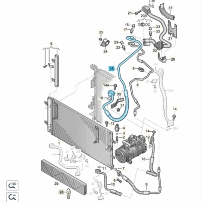 Kältemittelschlauch Klimaleitung Audi A4 A5 Q5 8T0260707A
