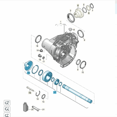 Reparatursatz für Steckwelle VW T5 T6 09N498292