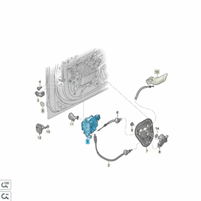 Türschloss vorn links Audi A6 A7 Q6 Q8 4K1837015H