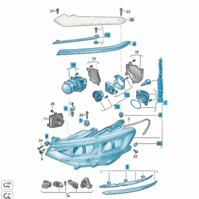 LED Scheinwerfer rechts VW Passat 2015>> 3G1941114D