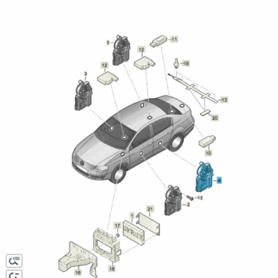Fensterhebermotor Fensterheber Motor VW Passat 3AA959703B VW3