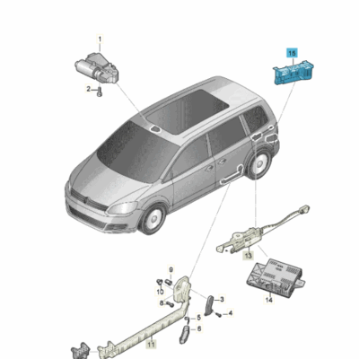 Steuergerät für Heckklappe Alhambra VW Sharan 7N0959107G