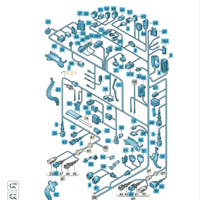 Kabelbaum Leitungssatz Heckklappe VW Phaeton 3D1970053AM