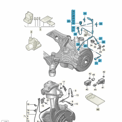 Leitungssatz Kabelbaum ABS Sensor links hinten Audi A4 A5 8K0972253