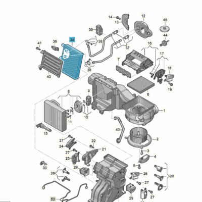 Wärmetauscher Klimaanlage Audi Seat Skoda VW 5Q0819031A