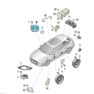 Mitteltonlautsprecher Lautsprecher vorn Audi A4 A5 8W0035454