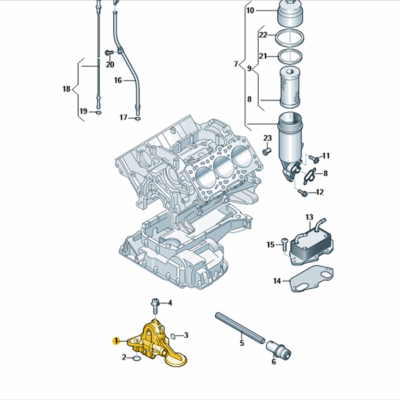 Ölpumpe Audi A4 A5 A6 A8 Q5 06E115105AD