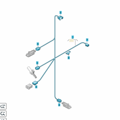 Leitungssatz für Handschuhfachleuchte Audi A1 2015>>2018 8XA971679G