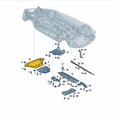 Geräuschdämpfung Audi Q7 Q8 VW Touareg 4M0825235BA