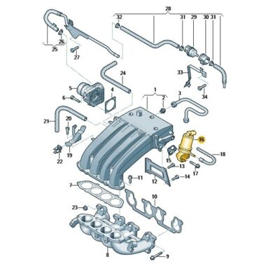 AGR Ventil Abgasrückführungsventil VW T5 06A131501Q