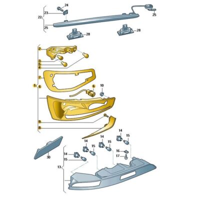 Schlussleuchte Rückleuchte links Audi Q3 RSQ3 8U0945093T