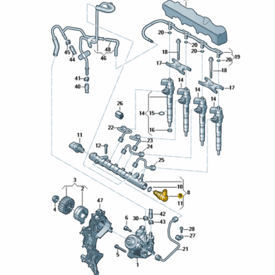 Druckregelventil Audi Seat Skoda VW 057130764AB