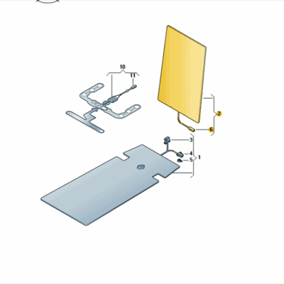 Lehnen Heizelement Sitz Heizung vorn VW Touran 5TA963557