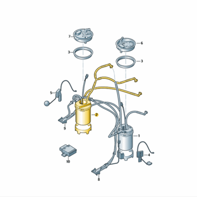 Kraftstoff-Fördermodul Audi Q7 VW Touareg 7P6919088B