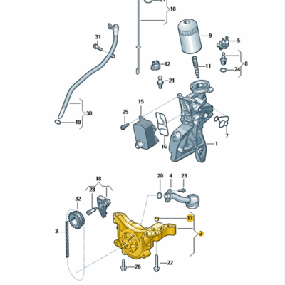 Ölpumpe Audi A5 A8 Q5 Seat Alhambra 06H115105DF