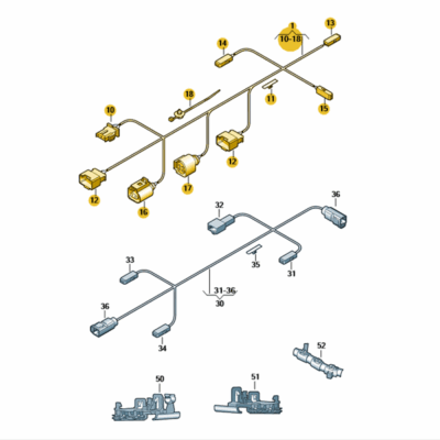 Kabelbaum Leitungssatz Heckklappe VW CC 3C8971182F
