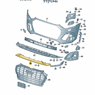 Unterfahrschutz mitte Audi Q5 80A807531B 9B9