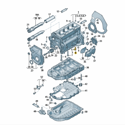 Ölspritzdüse Audi Seat Skoda VW 06F103154C