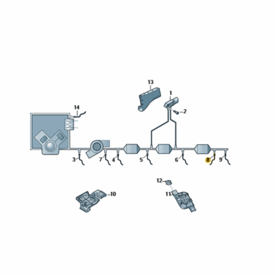 NOX Sensor Lambdasonde Audi Seat Skoda VW 04L907807CF