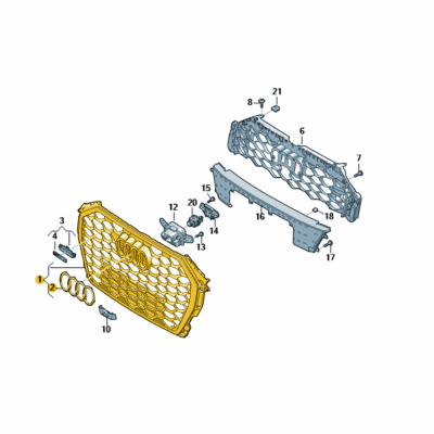 Kühlergrill Frontgrill Audi Q3 83F853651B RN4