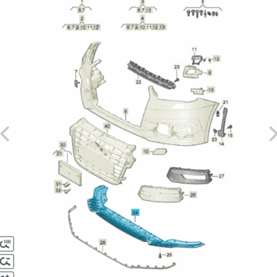 Schliesteil unten Audi A1 8XA807611