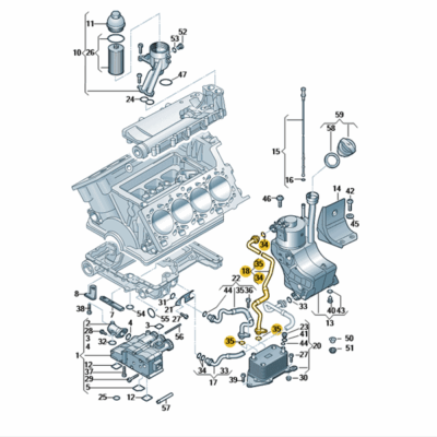 Ölschlauch Schlauch Audi R8 420115689T