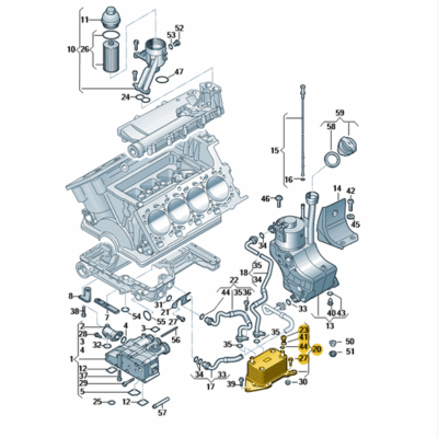 Ölkühler Audi R8 420117013E