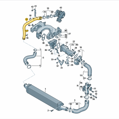 Druckrohr Rohr Audi Q5 059145731FT