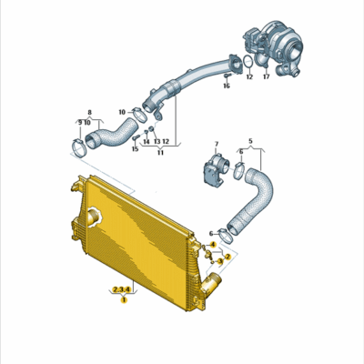 Ladeluftkühler VW Amarok 2H6145804