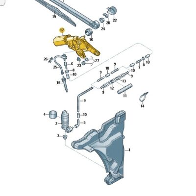 Scheibenwischermotor Wischermotor Audi A4 Q7 Q8 e-tron 4KE955711