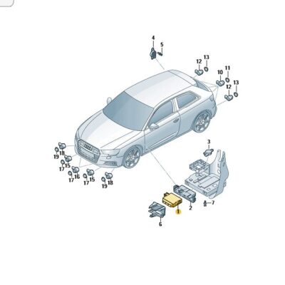Steuergerät für Parklenkassistent Audi A3 Q2 5QA919298A