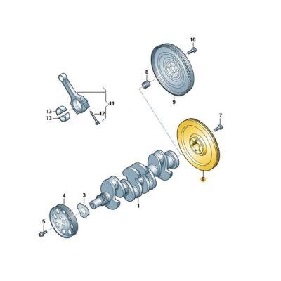 Schwungrad Schwungscheibe Audi Seat Skoda VW 04E105269M