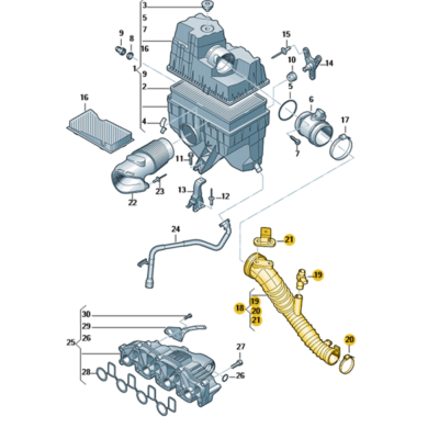 Ansaugrohr VW T6 7E0129615D