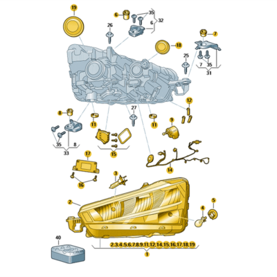 LED Scheinwerfer vorne links Skoda Scala Kamiq 657941015