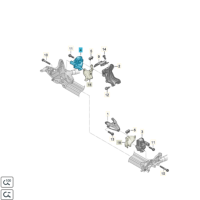 Hydrolager rechts Audi A6 A8 4G0199381NG