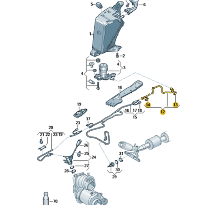 Förderleitung für Reduktionsmittel VW Caddy 5R3131983A