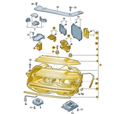 LED Scheinwerfer Frontscheinwerfer rechts VW Tiguan 5NB941114E