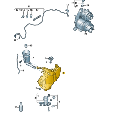 Reduktionsmitteltank plus Heizung VW Caddy 2K5131877B