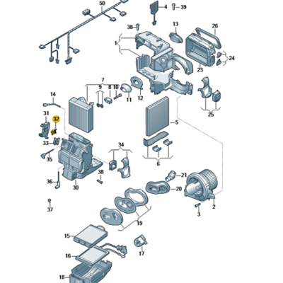 Stellmotor Klimaanlage Audi Seat Skoda VW 6R0907511D