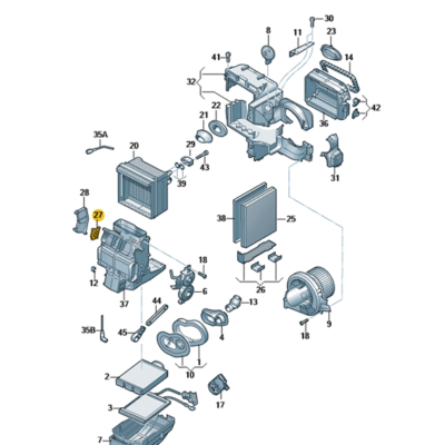 Stellmotor Klimaanlage Audi A2 Seat Skoda Fabia VW Polo 6Q0907511