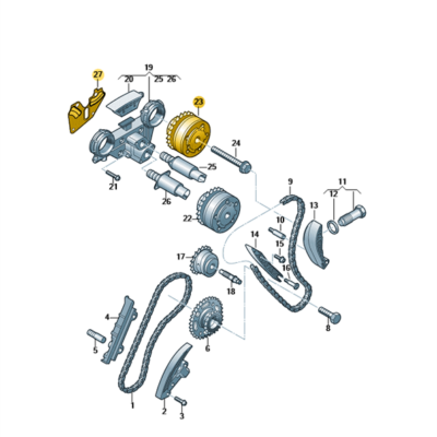 Nockenwellenversteller Audi Q7 Skoda Superb VW Passat 03H109088E