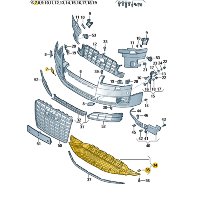 Schliesteil unten Audi A8 4H0807611B